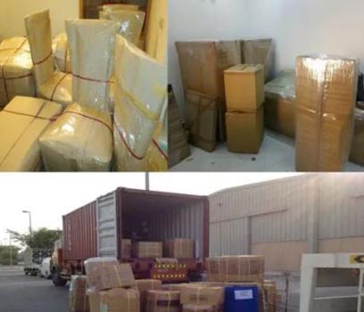 warehousing of packing goods in area